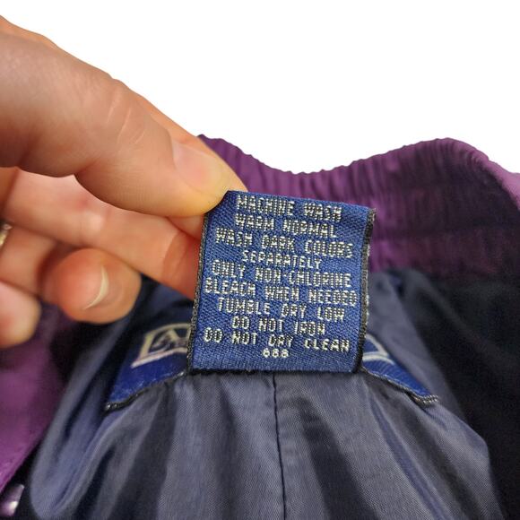 Lands End Womens Vintage Side Zip Snow Pants Size Large Purple Outerwear Nylon - Picture 8 of 14